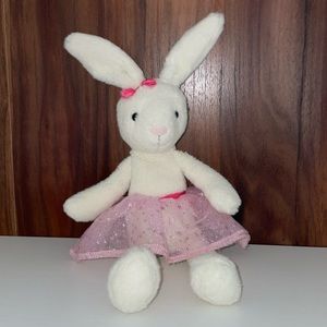 Jellycat Belle Ballet White Bunny Cream Rabbit Pink Star Skirt Tutu Lovie Lovey